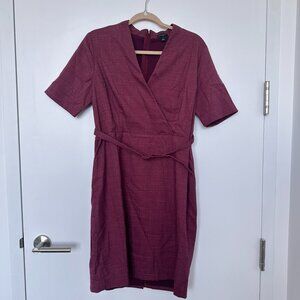 AnnTaylor Red Work Dress, Size 12P